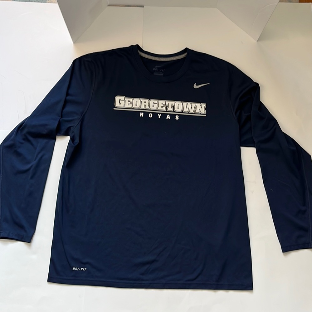 GEORGETOWN HOYAS NÎKE DRI-FIT LONG SLEEVE TEE XL